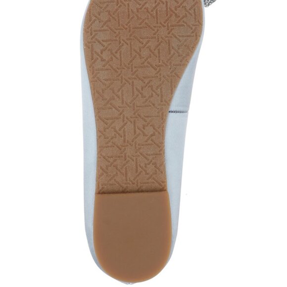 BADGLEY MISCHKA Hesther Ballerina Flats with Rhinestone Bow in Powder Blue 5.5 - Picture 8 of 9